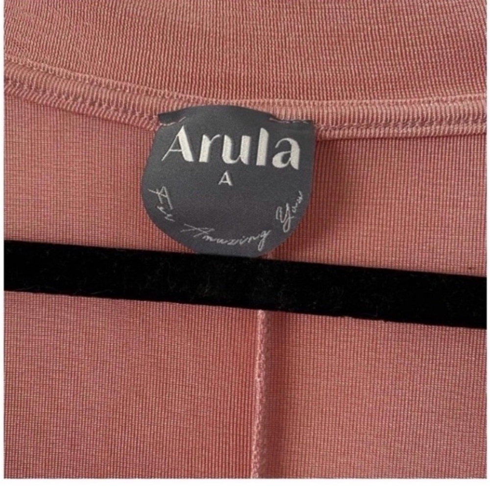 ARULA Altar’d State Dusty Rose Faux Wrap Dress - Picture 8 of 10